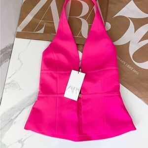 Zara Fuchsia Sleeveless Top